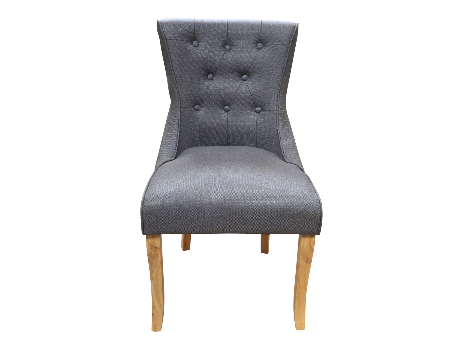 Kingston Cement Grey Linen Dining Chair