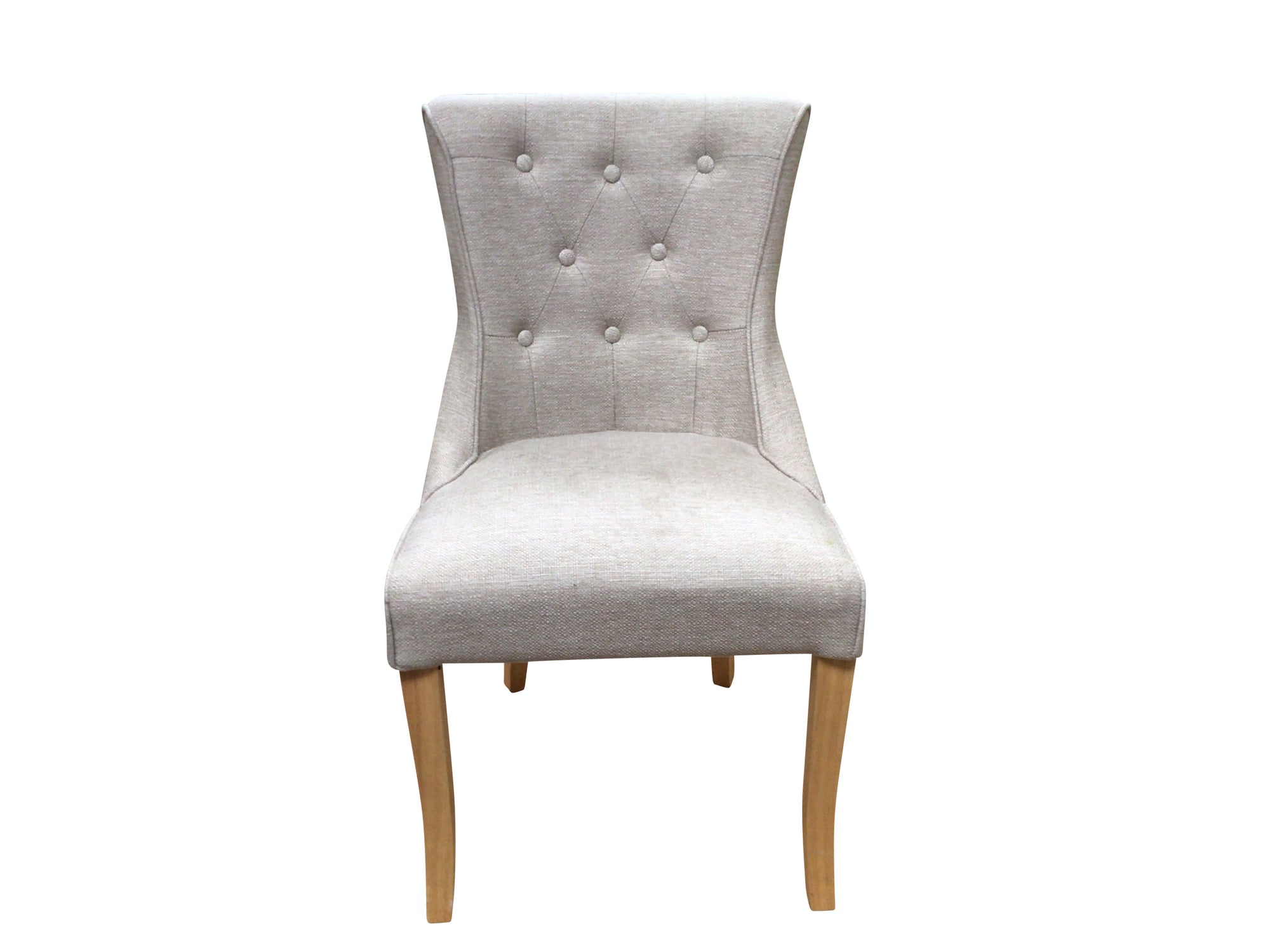 Kingston Beige Linen Dining Chair