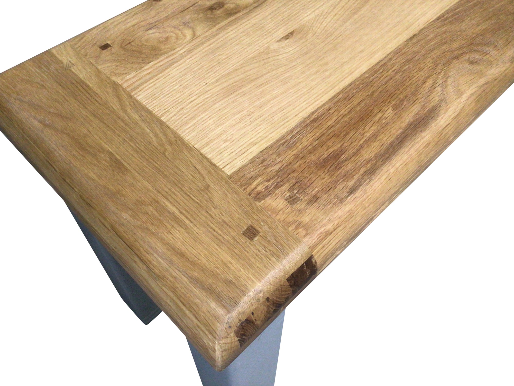 Danube oak bench painted French Grey