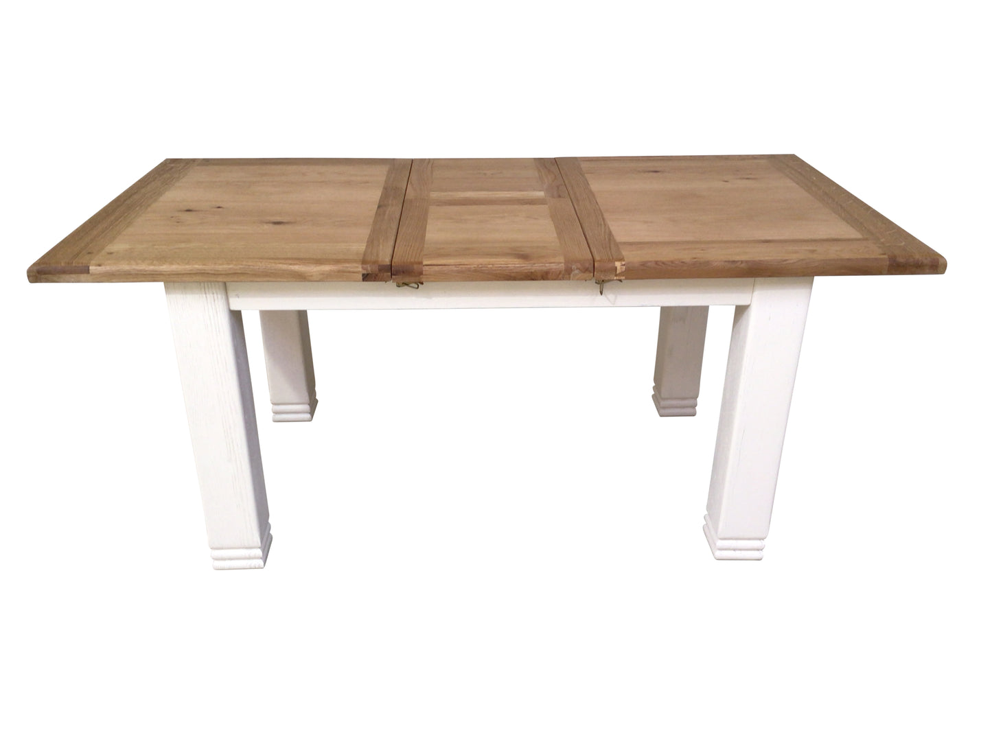 Danube Oak 1.4m Extension Dining Set painted Off-White