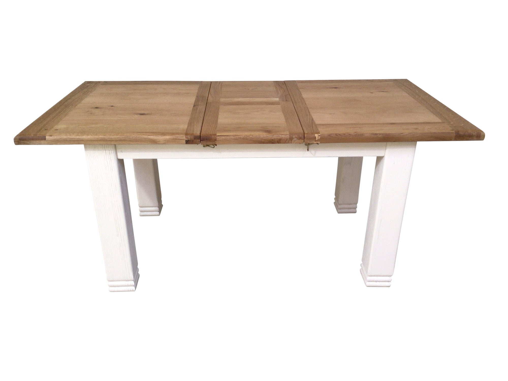 Danube 1.4m Oak extension table painted Off-White