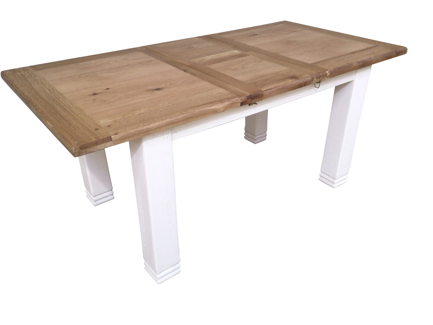 Danube Oak 1.4m Extension Dining Set painted Off-White