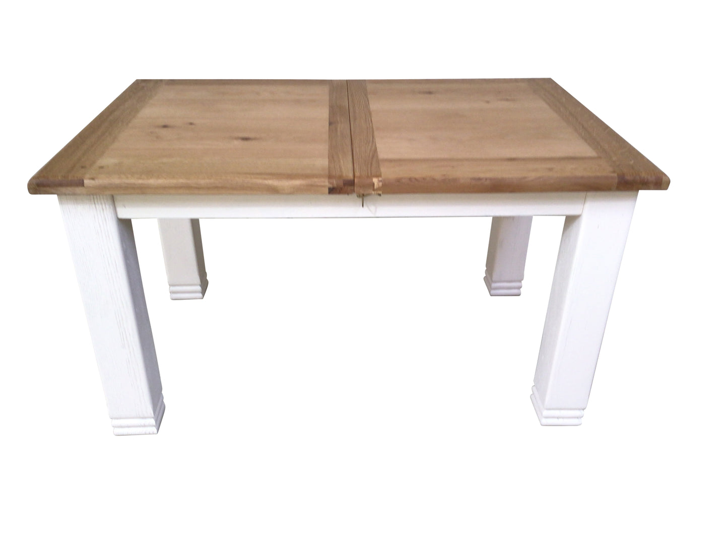 Danube 1.4m Oak extension table painted Off-White