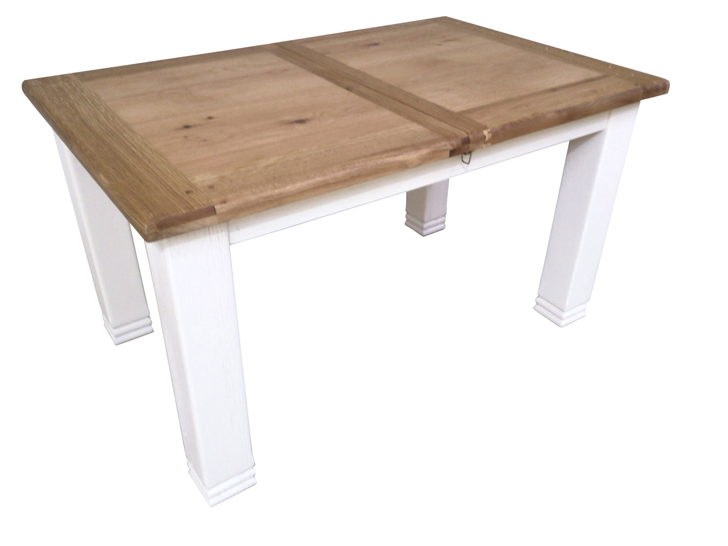 Danube 1.4m Oak extension table painted Off-White