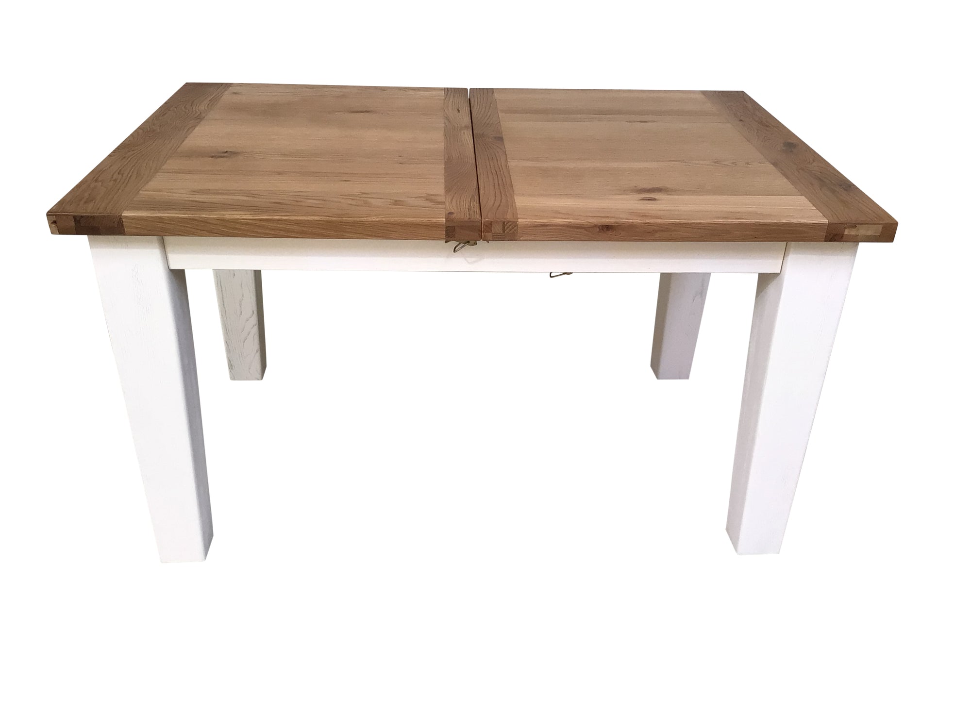 Calgary Oak 1.4m Ext Dining Set - Painted Off-White