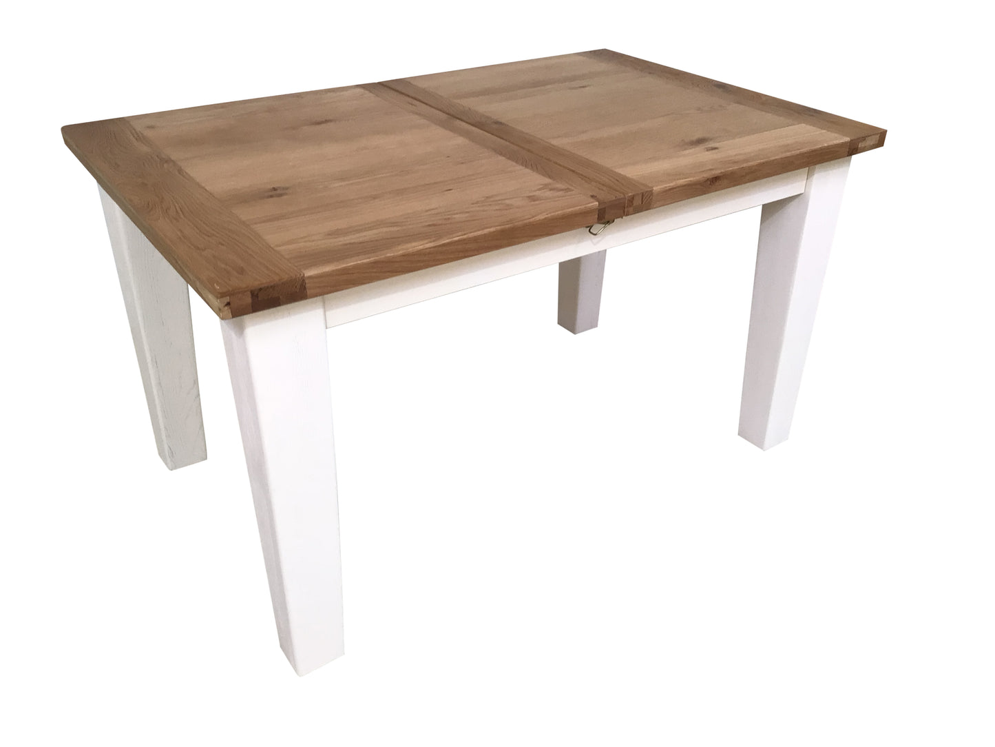 Calgary Oak 1.4m Ext Dining Table painted off-white