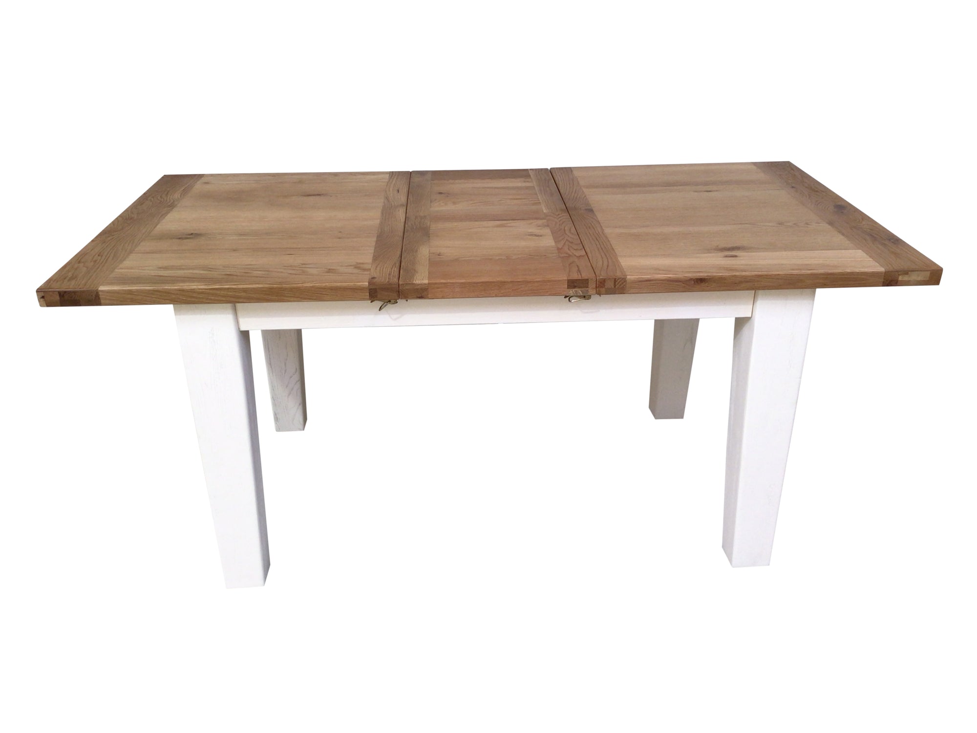 Calgary Oak 1.4m Ext Dining Set painted Off-White