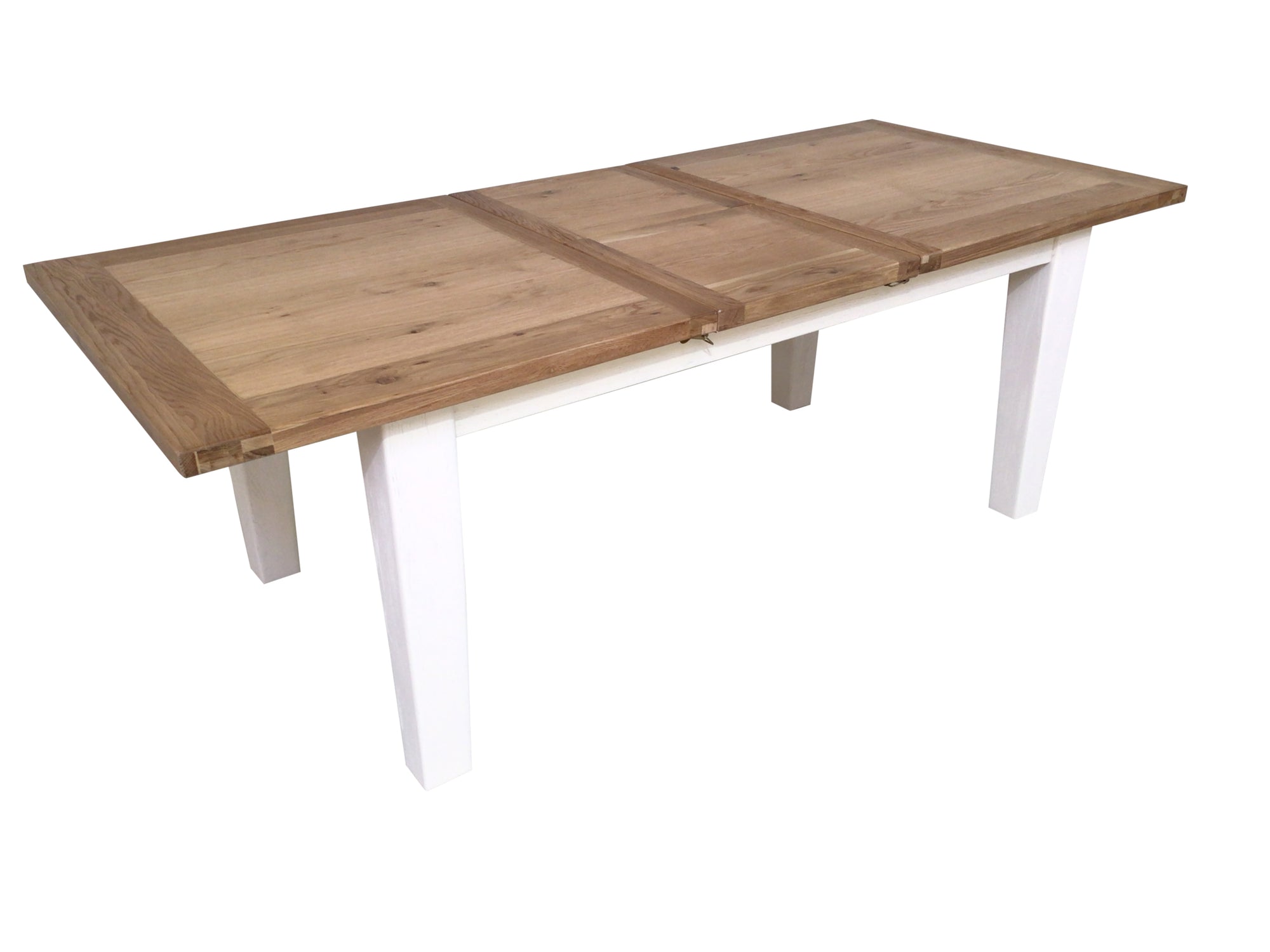 Calgary Oak 1.8m Ext Dining Set painted Off-White