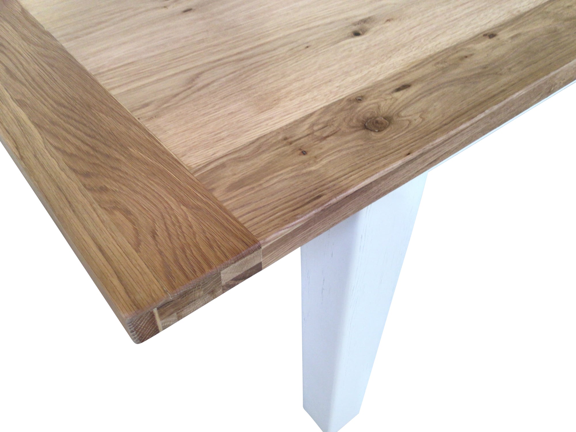 Calgary Oak 1.8m Ext Dining Set painted Off-White