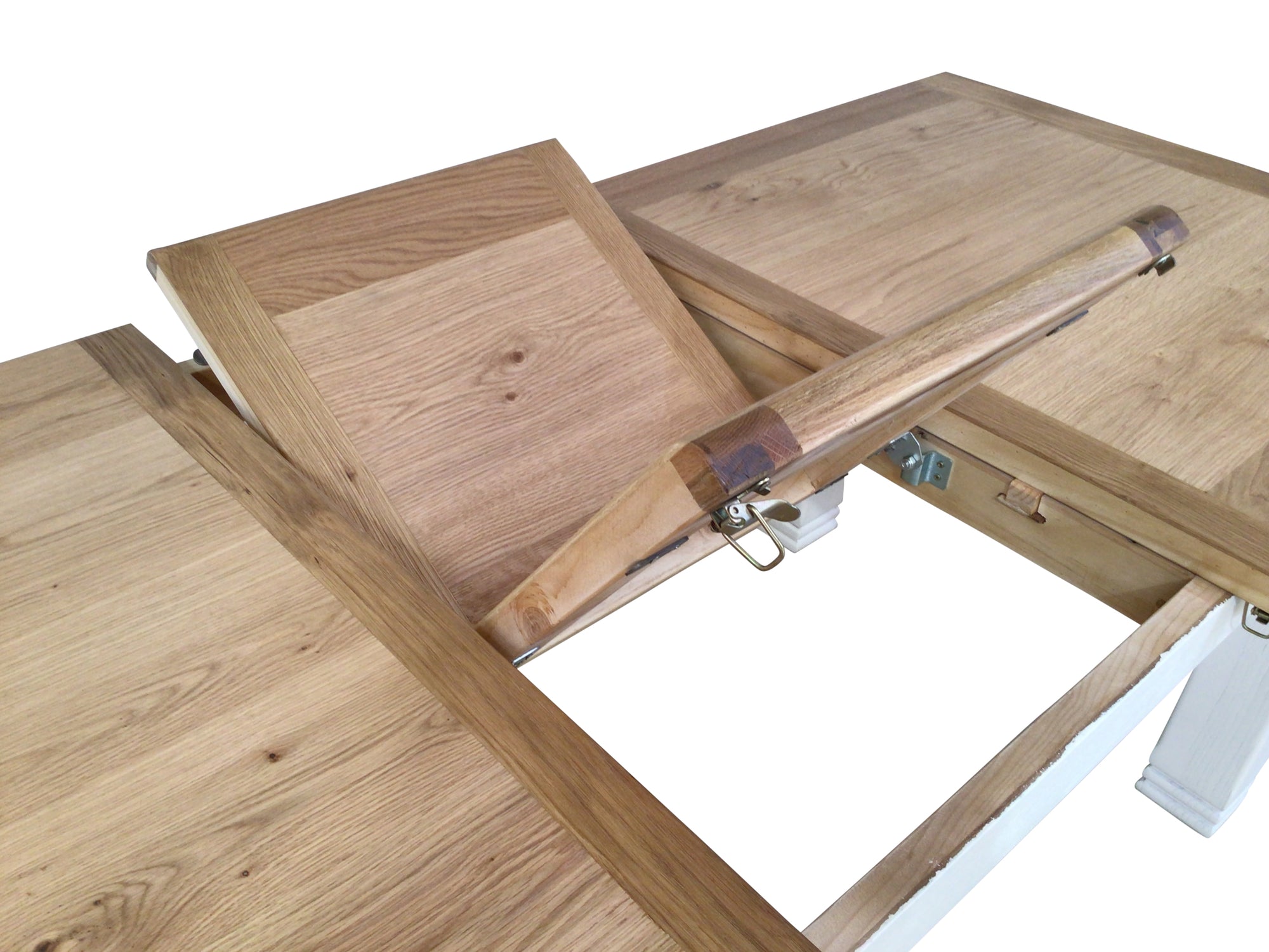 Danube Oak 1.8m Ext Dining Set painted Off-White