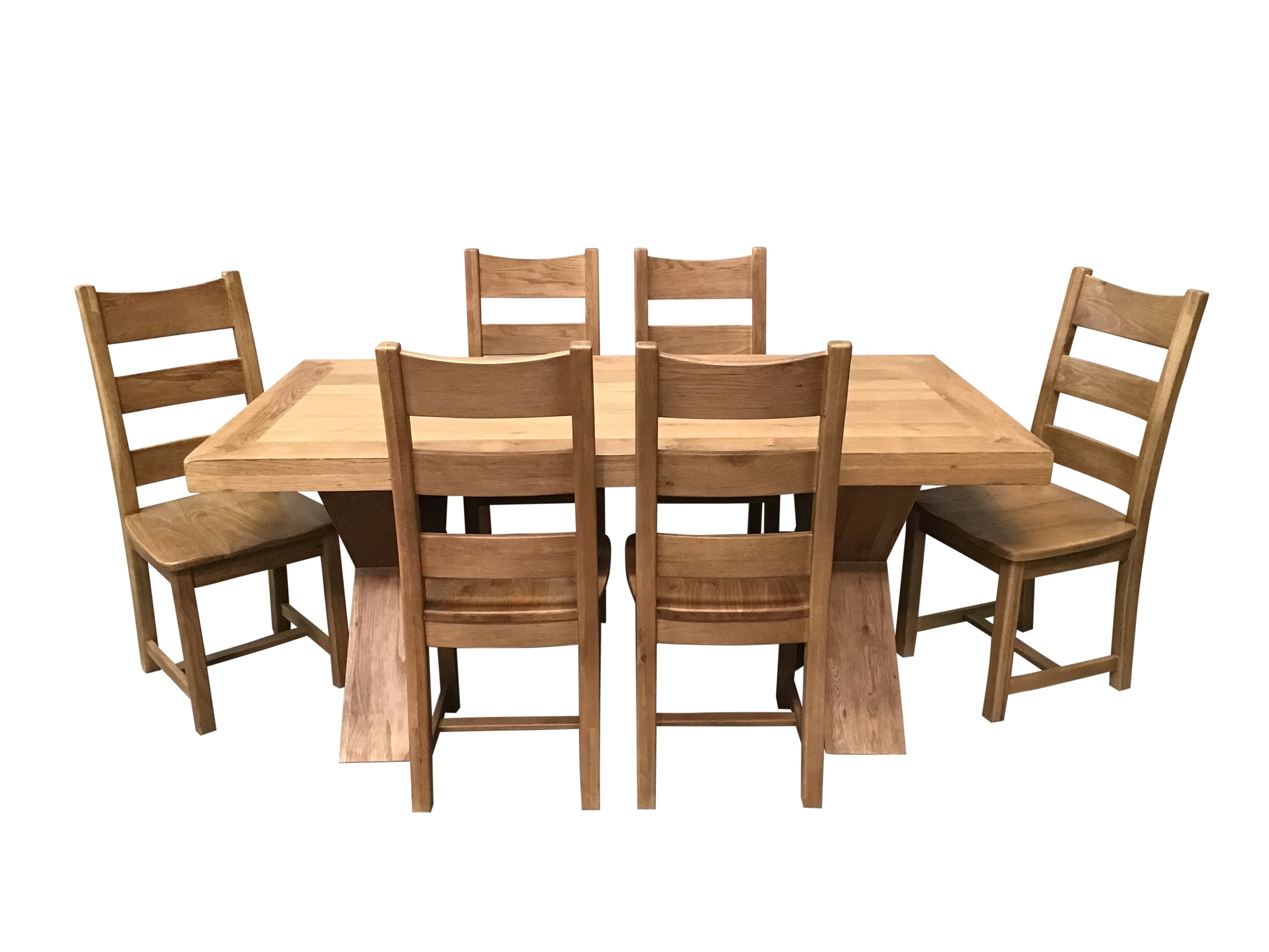 Maximus Weathered Oak 2.3m Dining Set