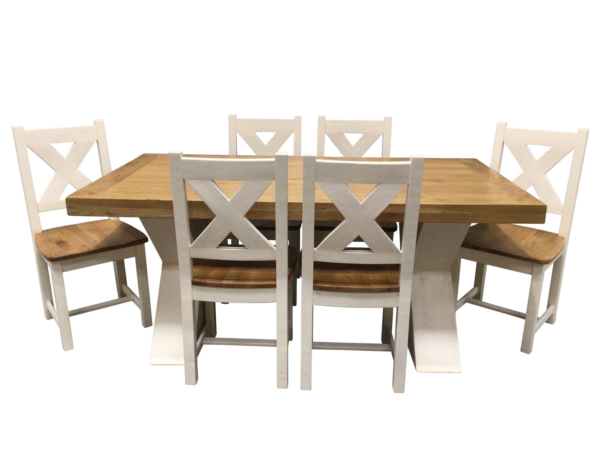 Maximus oak 2.3m dining set