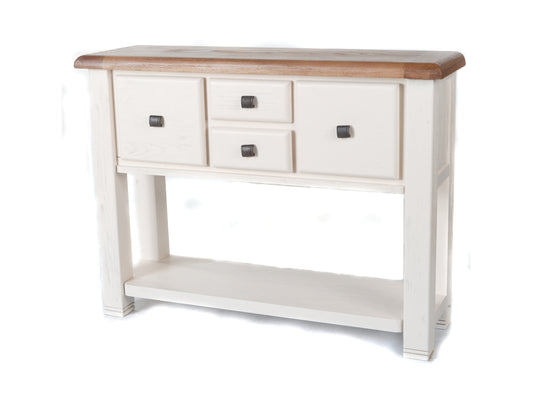 Danube Oak Hall Table painted White