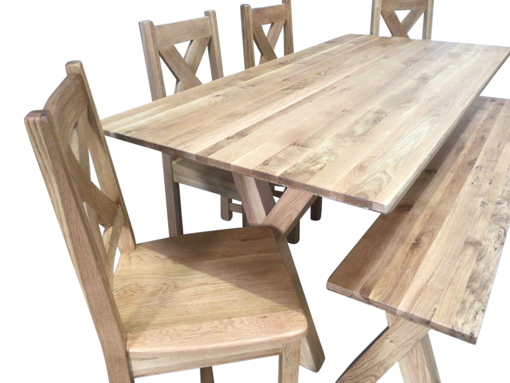 Moonwalk 2m Solid Oak Dining Set