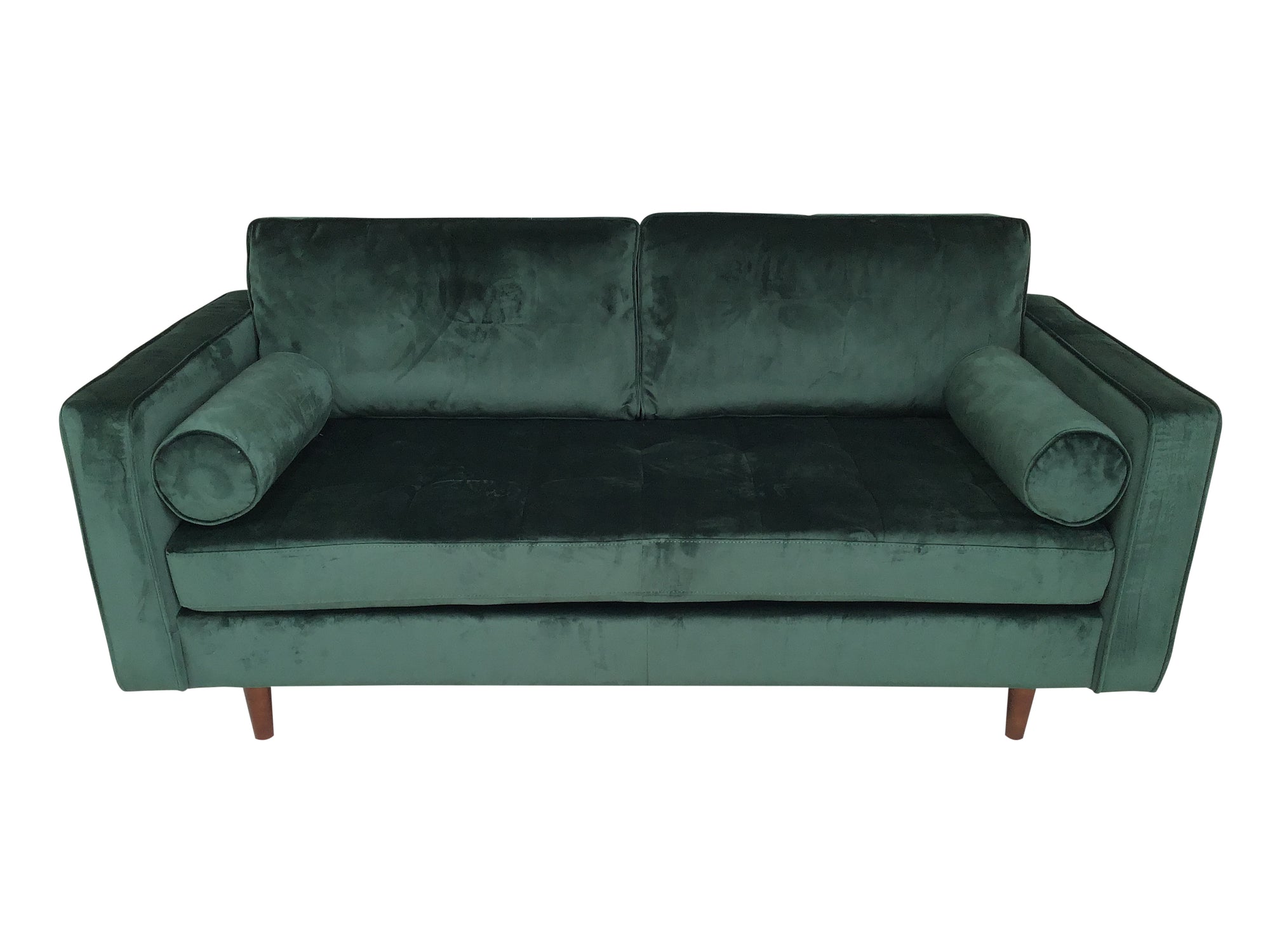 Hudson Green Velvet 2 Seater Sofa