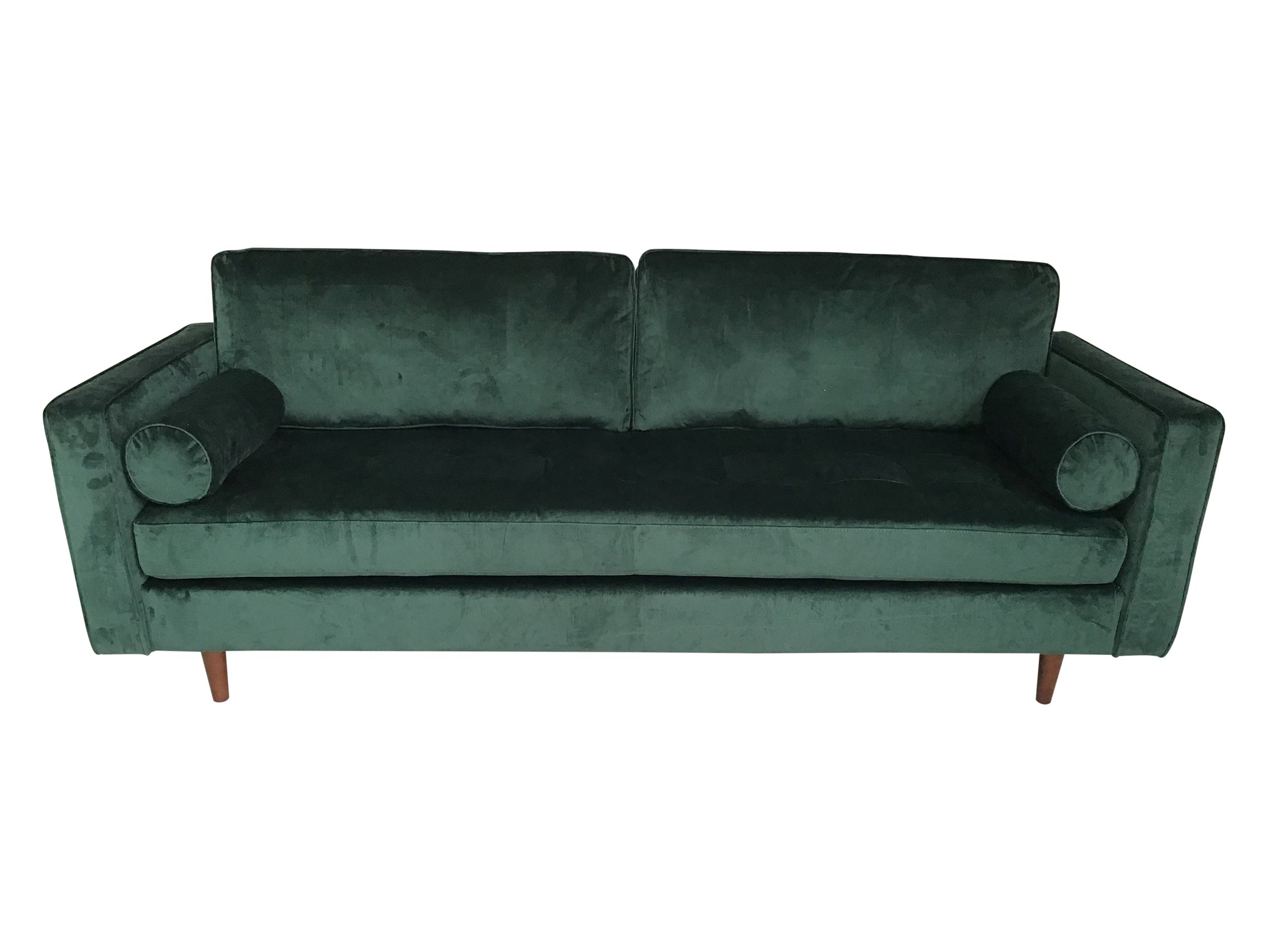 Hudson Green Velvet 3 Seater Sofa